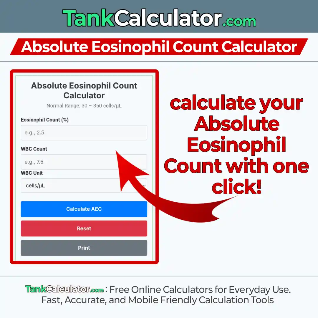 Absolute Eosinophil Count Calculator